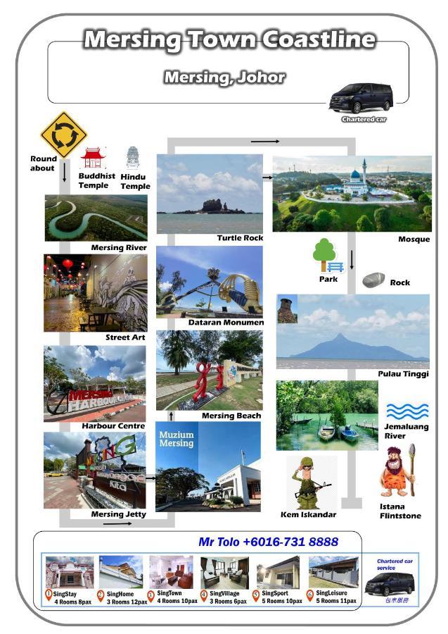Singleisure Holiday House Mersing Exteriör bild