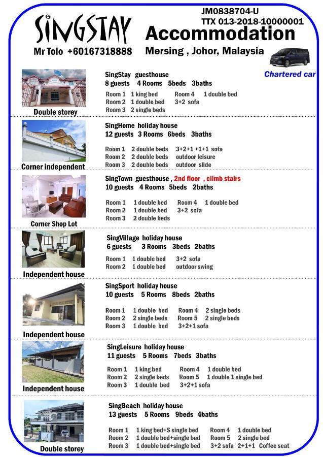 Singleisure Holiday House Mersing Exteriör bild